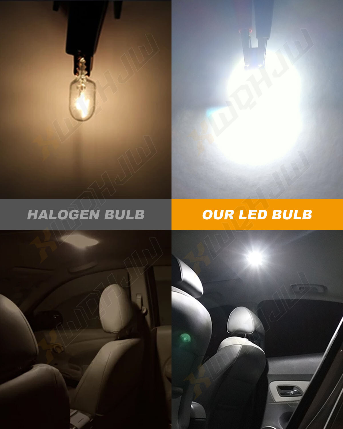 Pure White LED Inner Tail Light Bulb Super Bright 2825 168 192 194 175 2821 T10