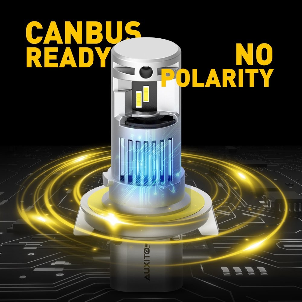 AUXITO H13 9008 White 72000LM LED Headlight Bulbs High Low Beam Canbus 2-20X
