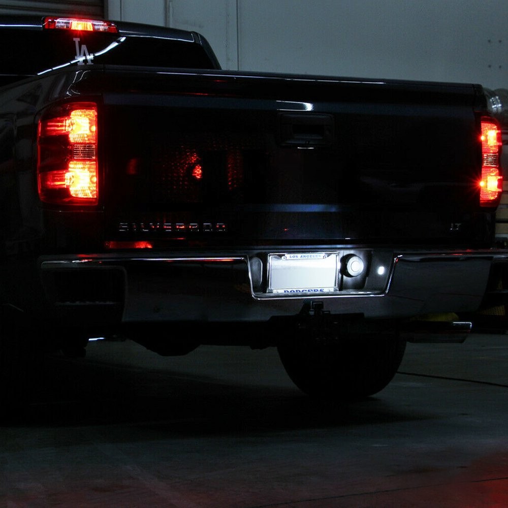 2x LED License Plate Light Lamp For Silverado Chevy For GMC For Sierra 1500 2500