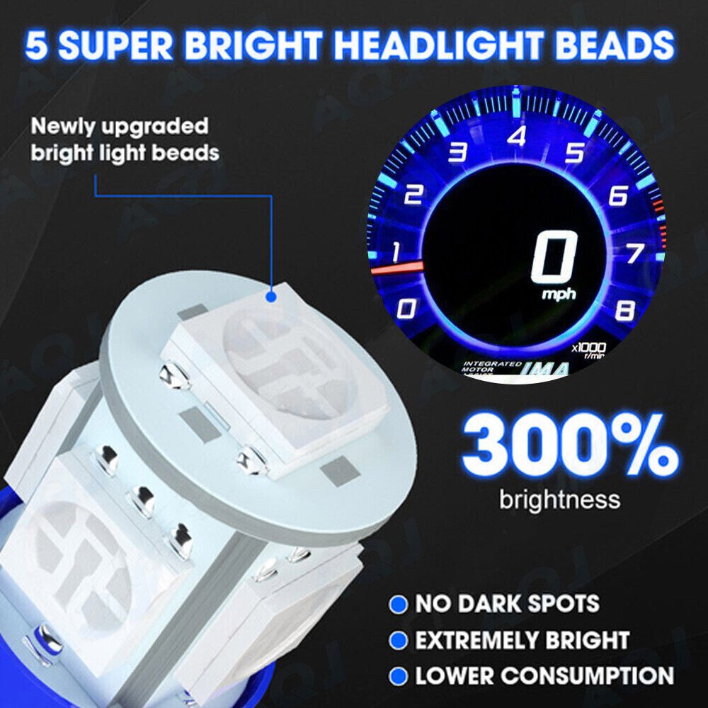 Dash Instrument Cluster Gauge Blue LED LIGHTS KIT Fits 02 Cadillac Escalade EXT
