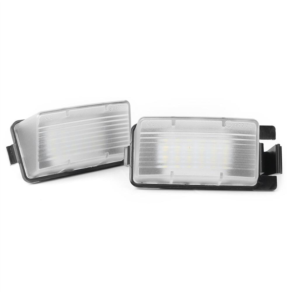 High quality LED Plastic License Plate light White+Black for Nissan Versa Pulsar