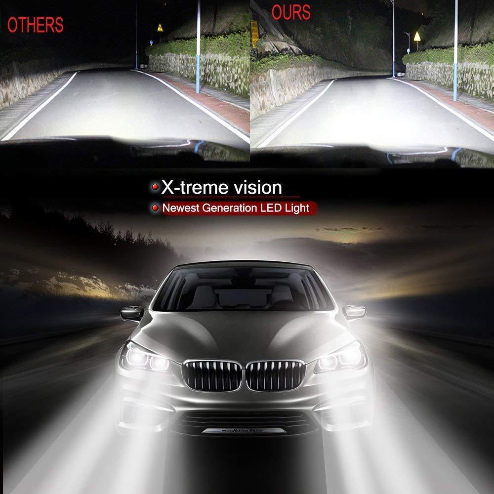 For Chevy Cruze Sedan 2011-2015 9008/H13 Cold White LED Headlight High Low Bulbs