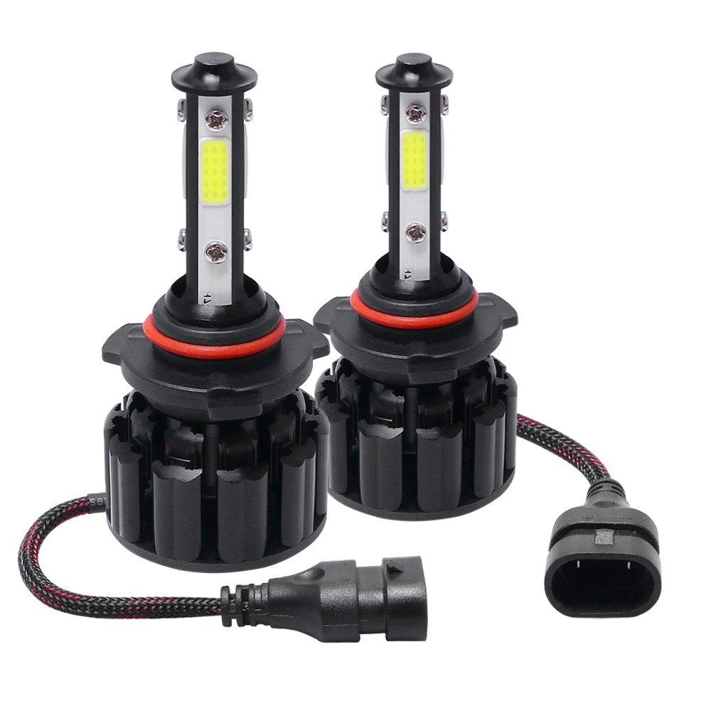 4PCS 9005/HB3 4-Sides LED Headlight Kits High Power Bulbs 6000K 2400W 300000LM