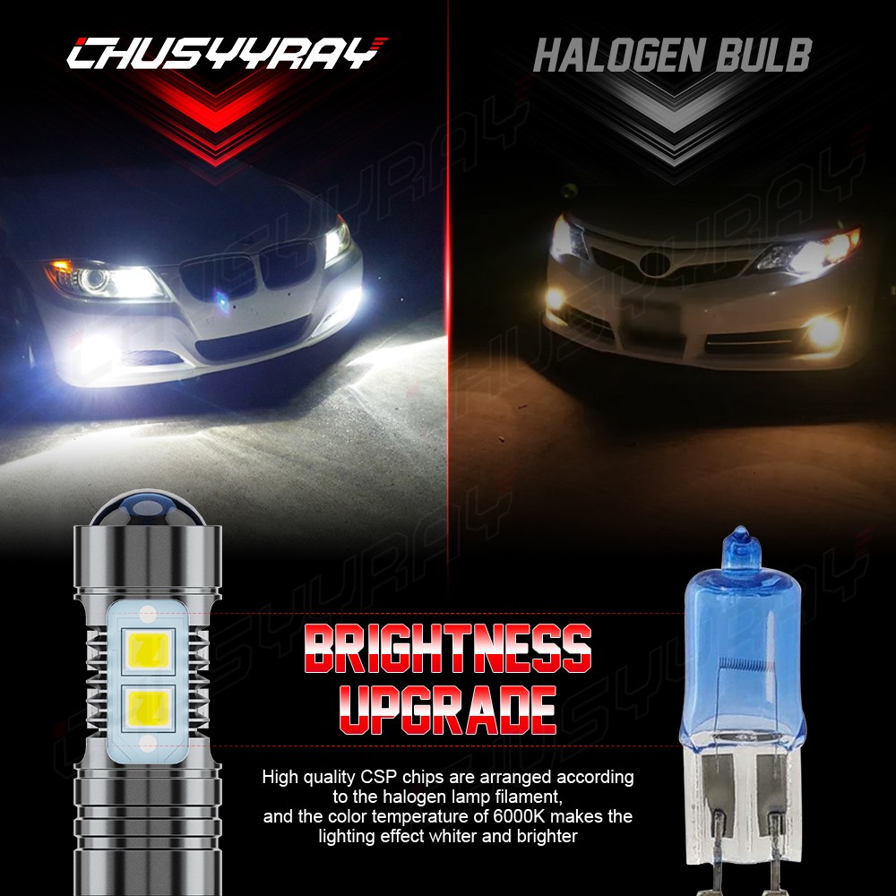 2 pack 881 LED Fog Light Driving Bulbs 862 886 889 894 896 898 Xenon White 6000K