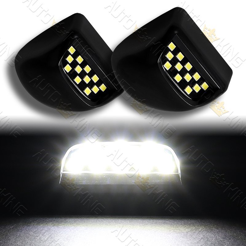 FIT CHEVROLET GMC 1500 2500 3500 WHITE LED 6000K LICENSE PLATE LIGHTS LAMP