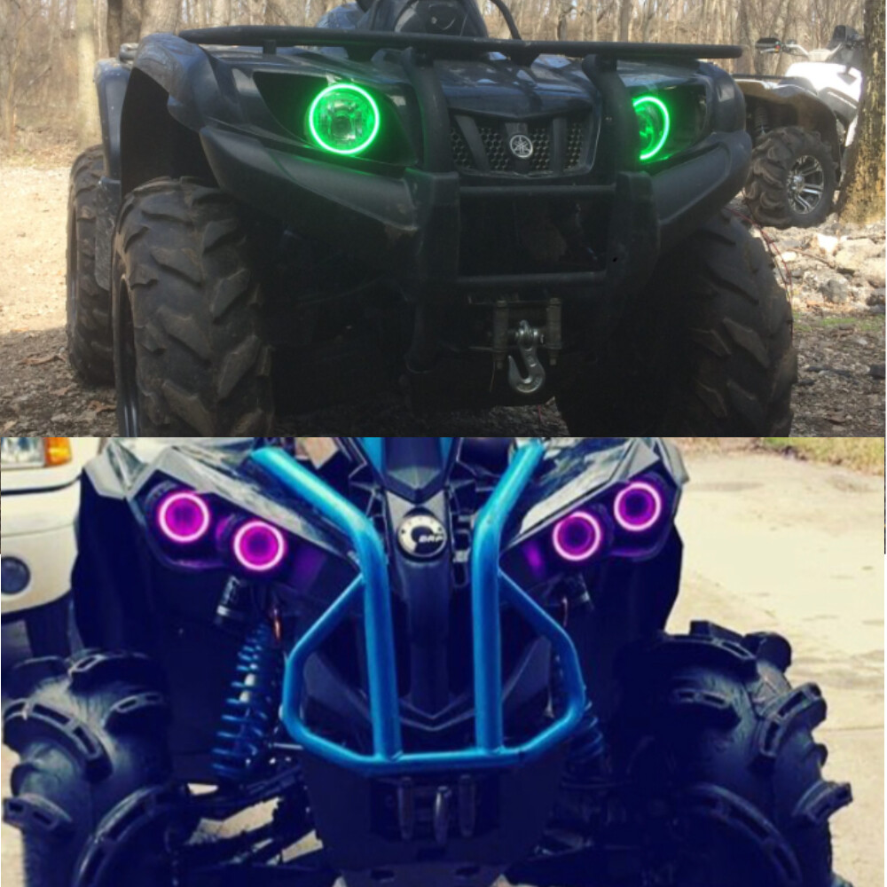 Waterproof LED COB Halo Rings Angel Eyes for DRL Can-am Renegade off-road SUVs