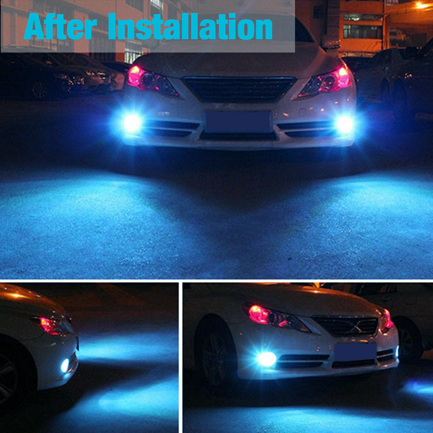 8000K H13 9008 LED Headlight+9145 Fog Light Combo Pack for Ford F-150 2004-2014