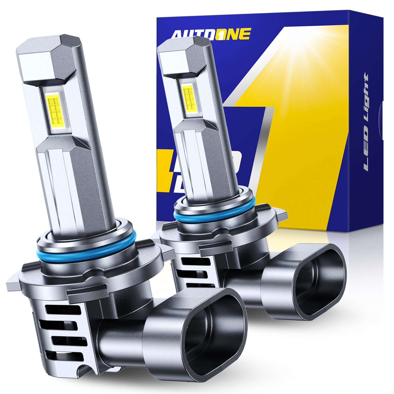 2Pcs HB3 9005 LED Headlight Light Bulb High Bright Beam 24000LM 6500K White Lamp