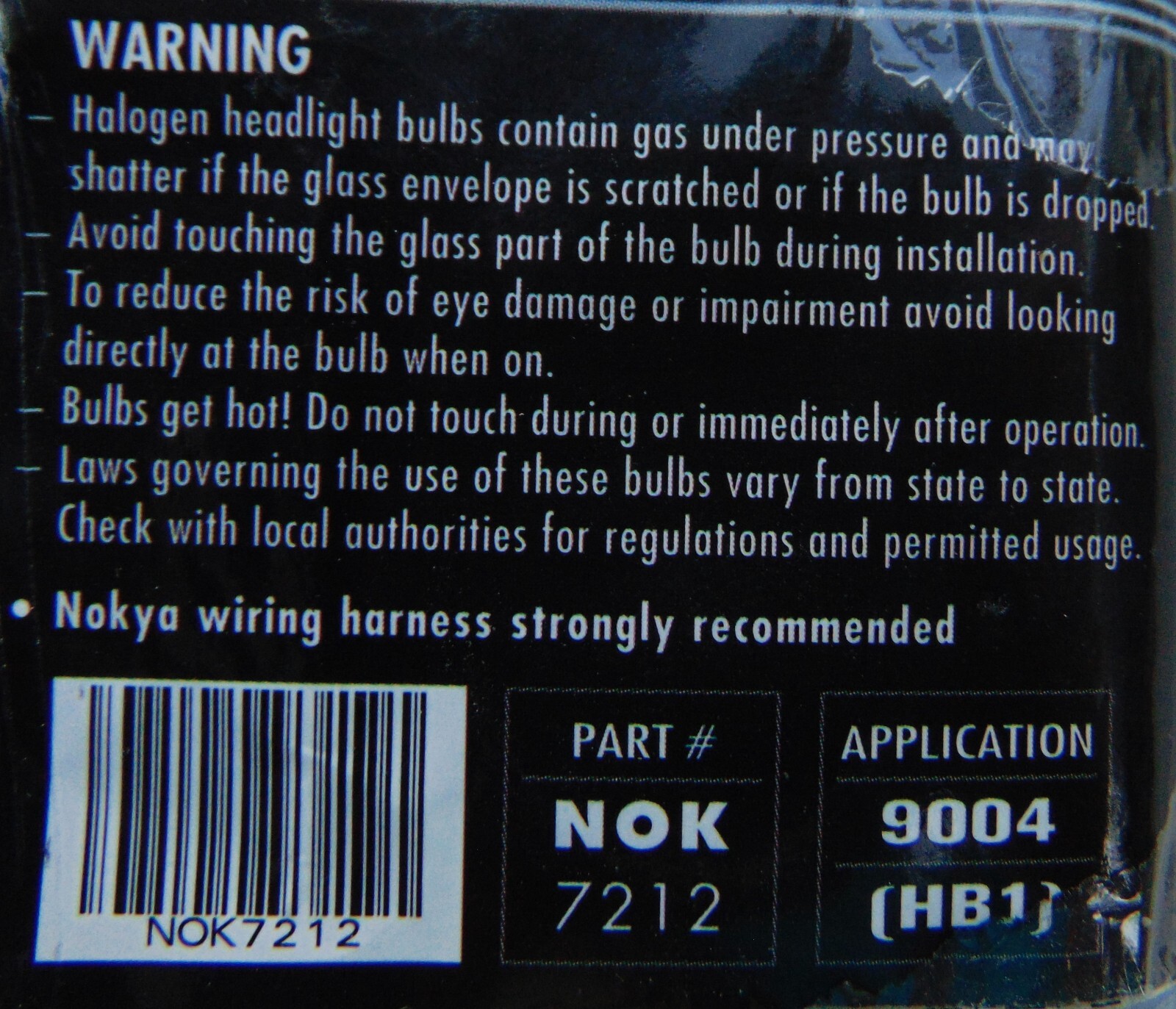 NOKYA ARCTIC WHITE 9004~Nok7212 80/100W~2 BULBS~ HALOGEN HEAD LAMPS ~ BRAND NEW