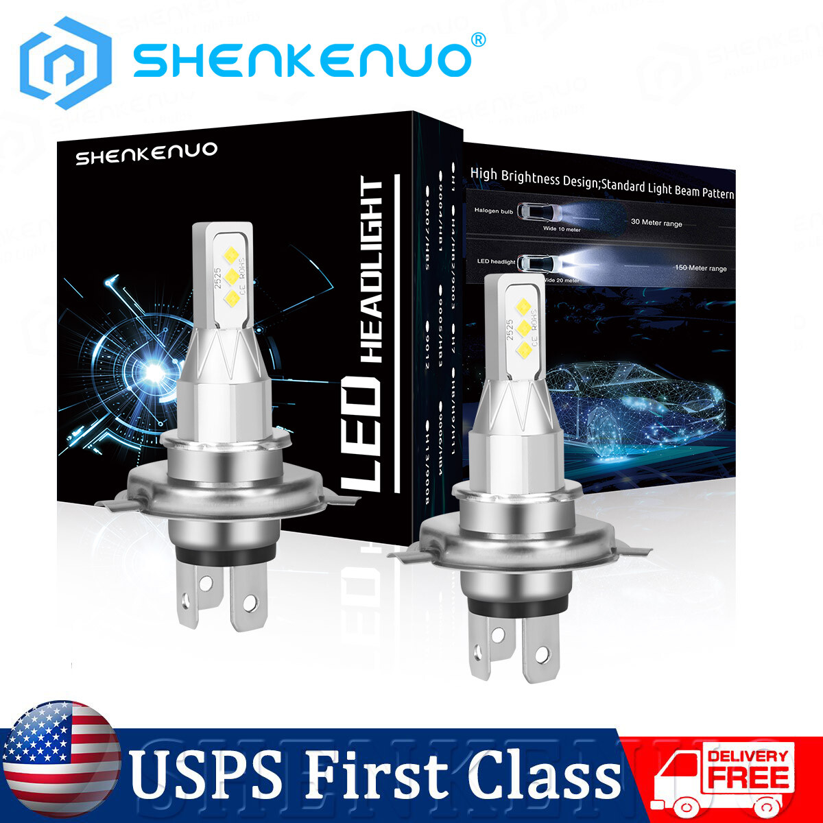 2 Super Brite LED Bulbs For Massey Ferguson AGCO ACP0355690 headlight bulb USA