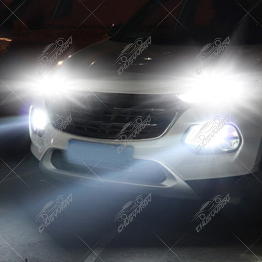 For 2007-2013 Acura MDX -4X LED DRL Daytime Running Light + Fog bulb 6000K White
