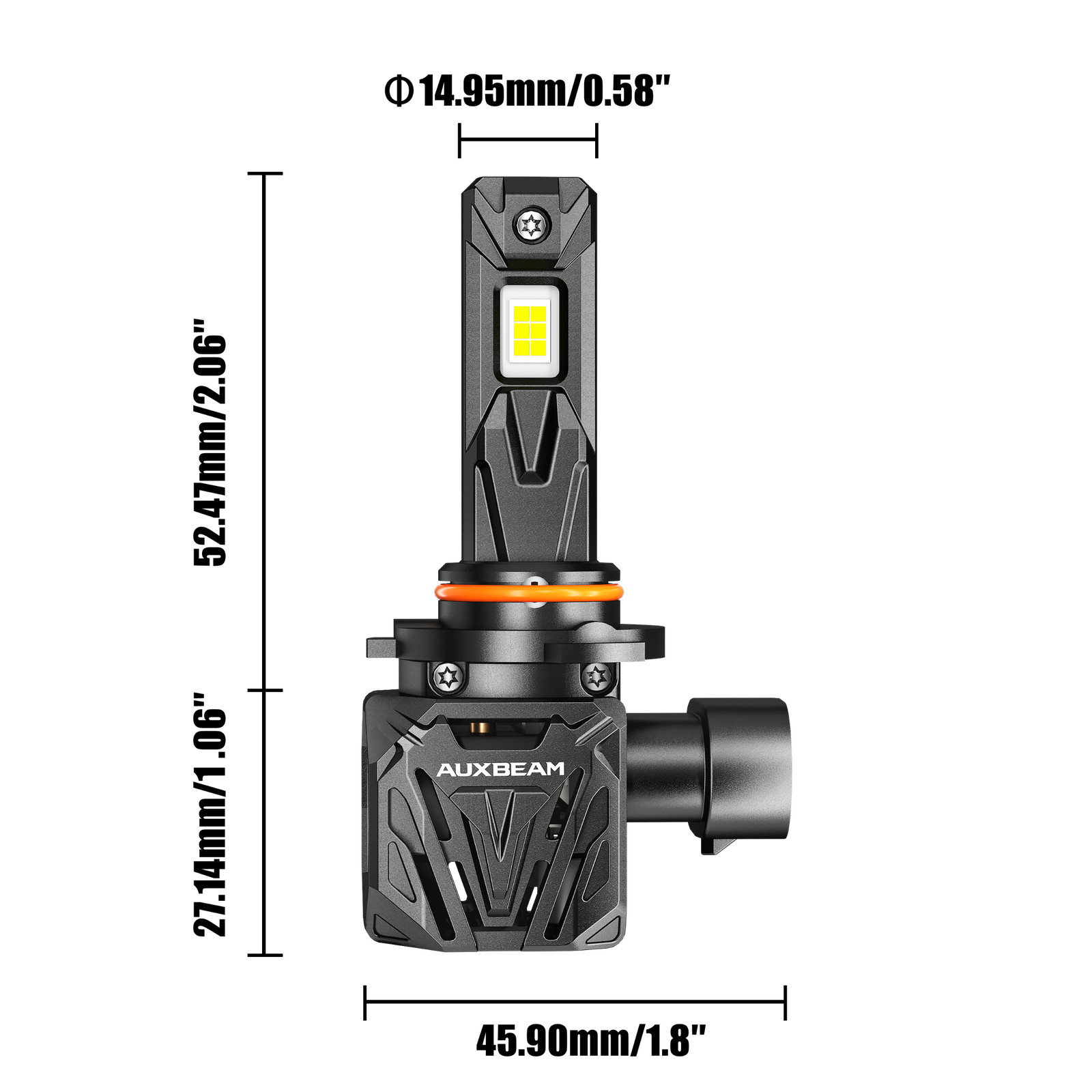 AUXBEAM Canbus LED Headlight High Low Beam Fog Light for GMC Yukon XL 2015-2020