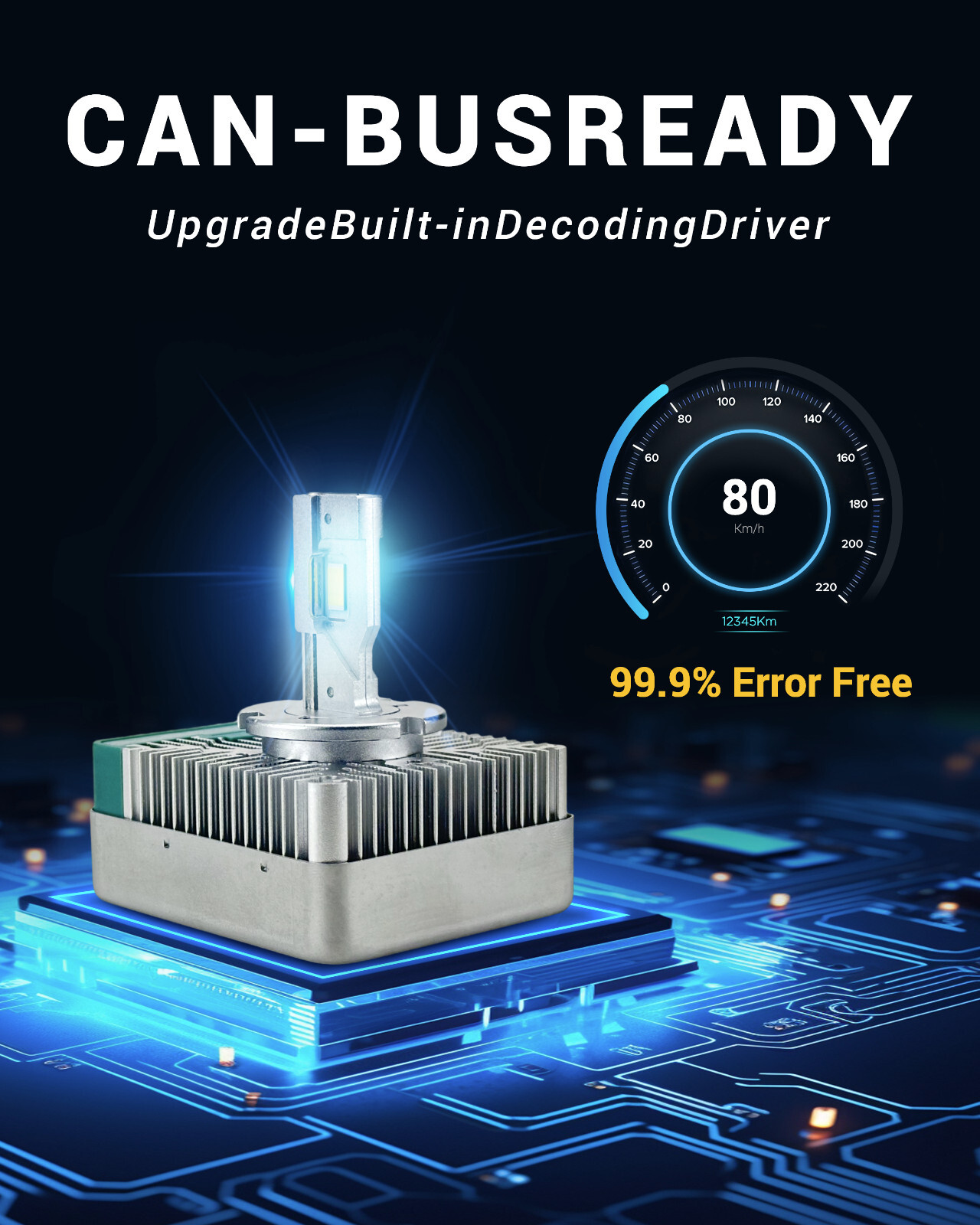 2x D5S LED 6000K White Bulbs 180W 20000LM Upgrade 40% More Powerful Replacement