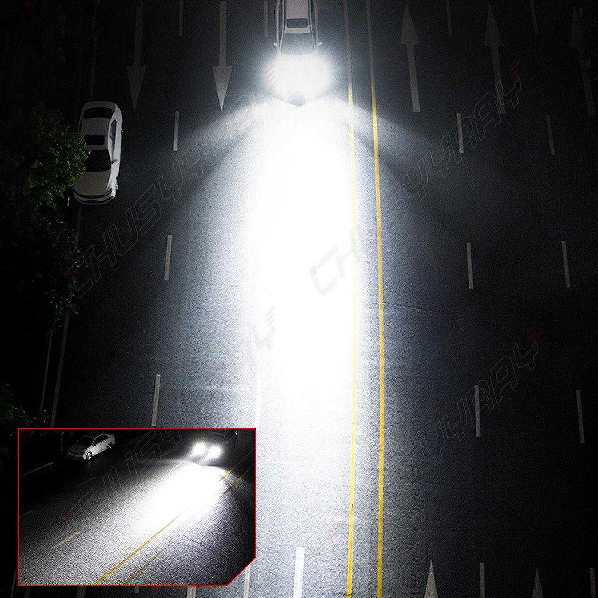 2X 9005 White LED Daytime Running Light DRL Bulbs For LEXUS ES350 2010-2012