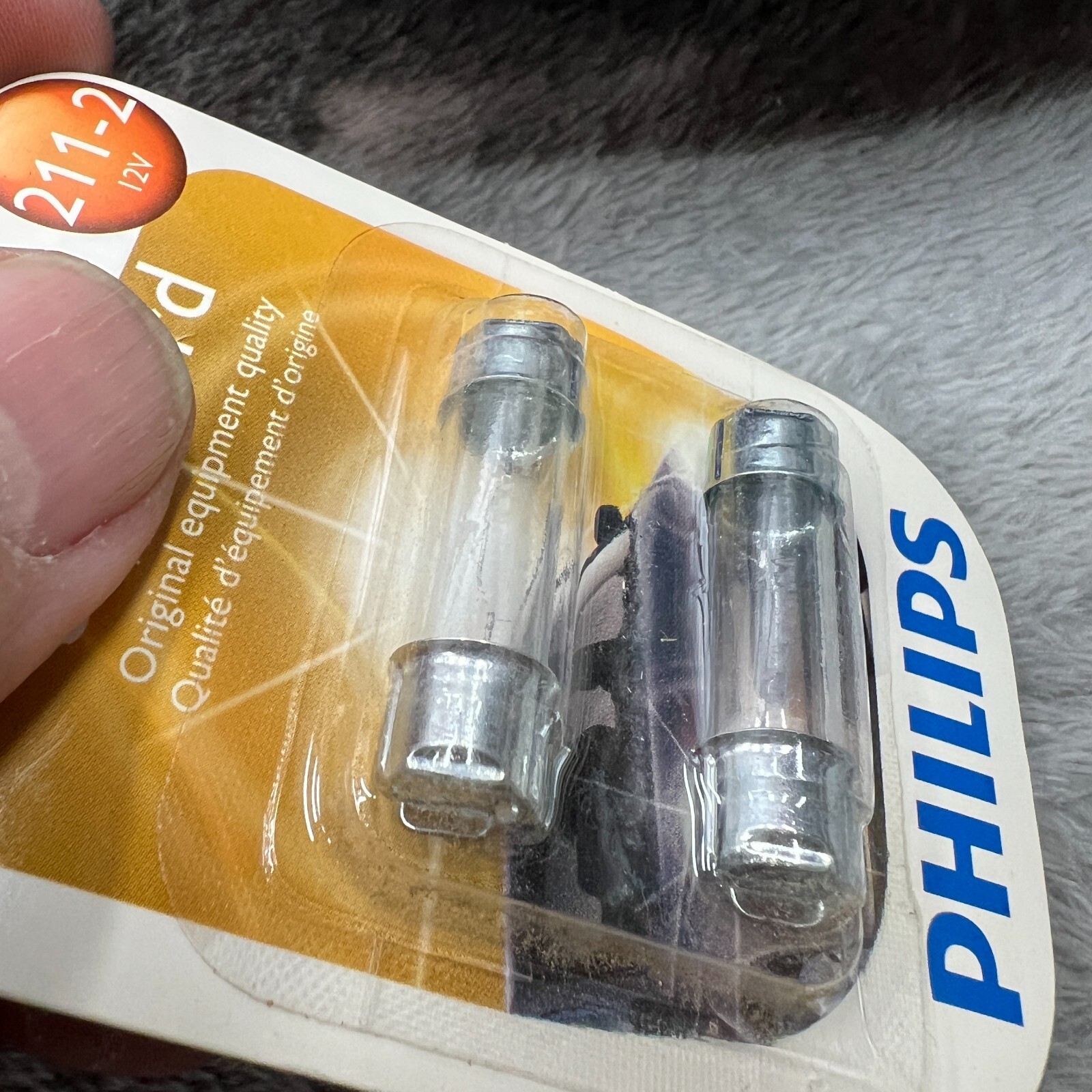 4pk Signaling Lamp Philips Standard 211-2 B2 12V Dome Light Original Equipment