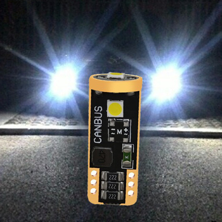 T10 LED License Plate Light Bulbs 6000K Super Bright White 168 2825 194
