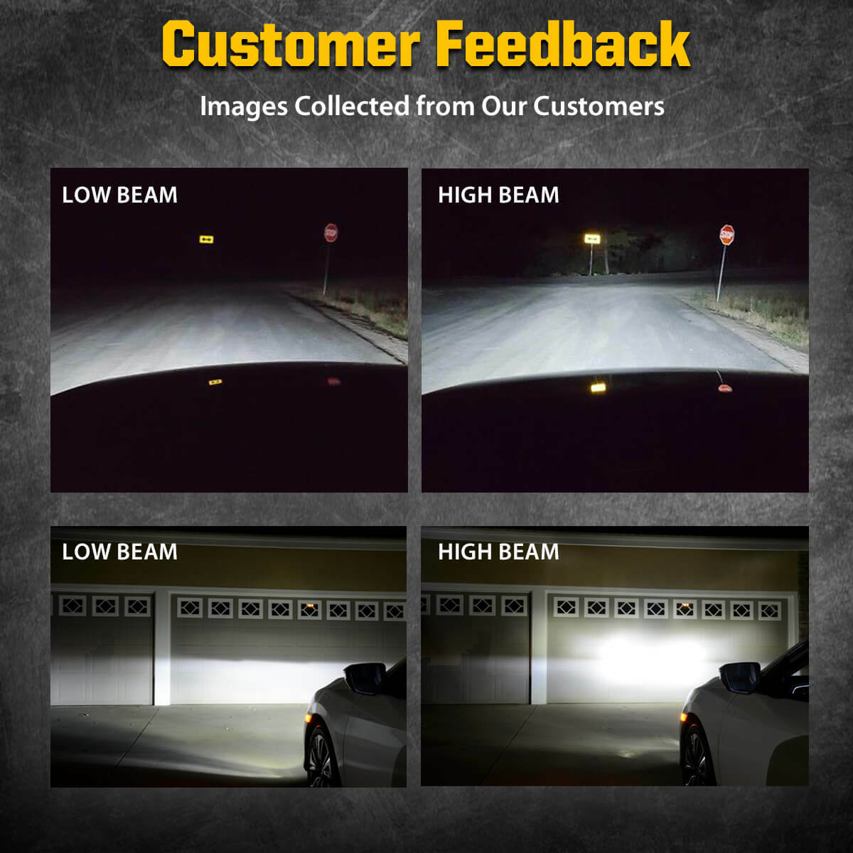 Combo LASFIT H13 9008 9145 9140 LED Headlight Bulb High Low Beam Fog Light 6000K