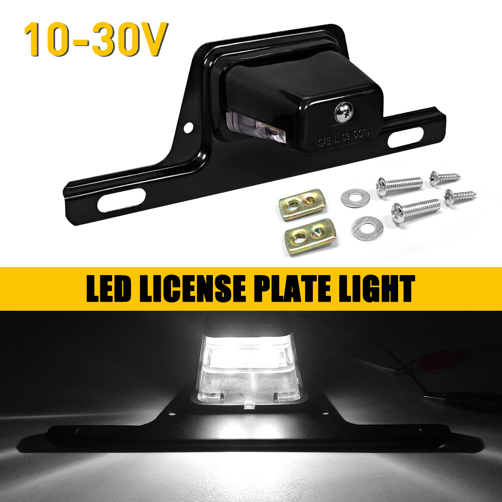 12V Car LED License Plate Light RV Camper Trailer UTV Truck Van IP67 Cool White
