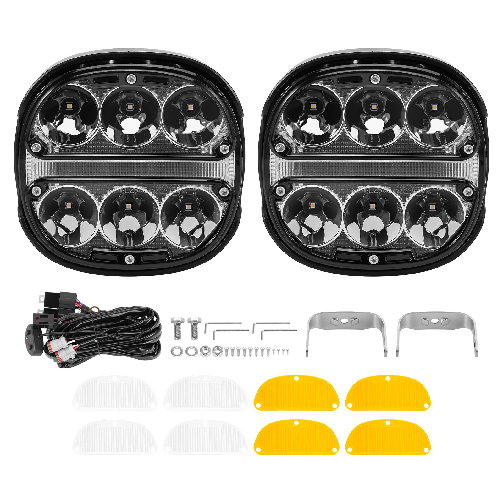 5inch Universal LED Driving Auxiliary Light 60W Spot Flood IP67 6000K 3000K