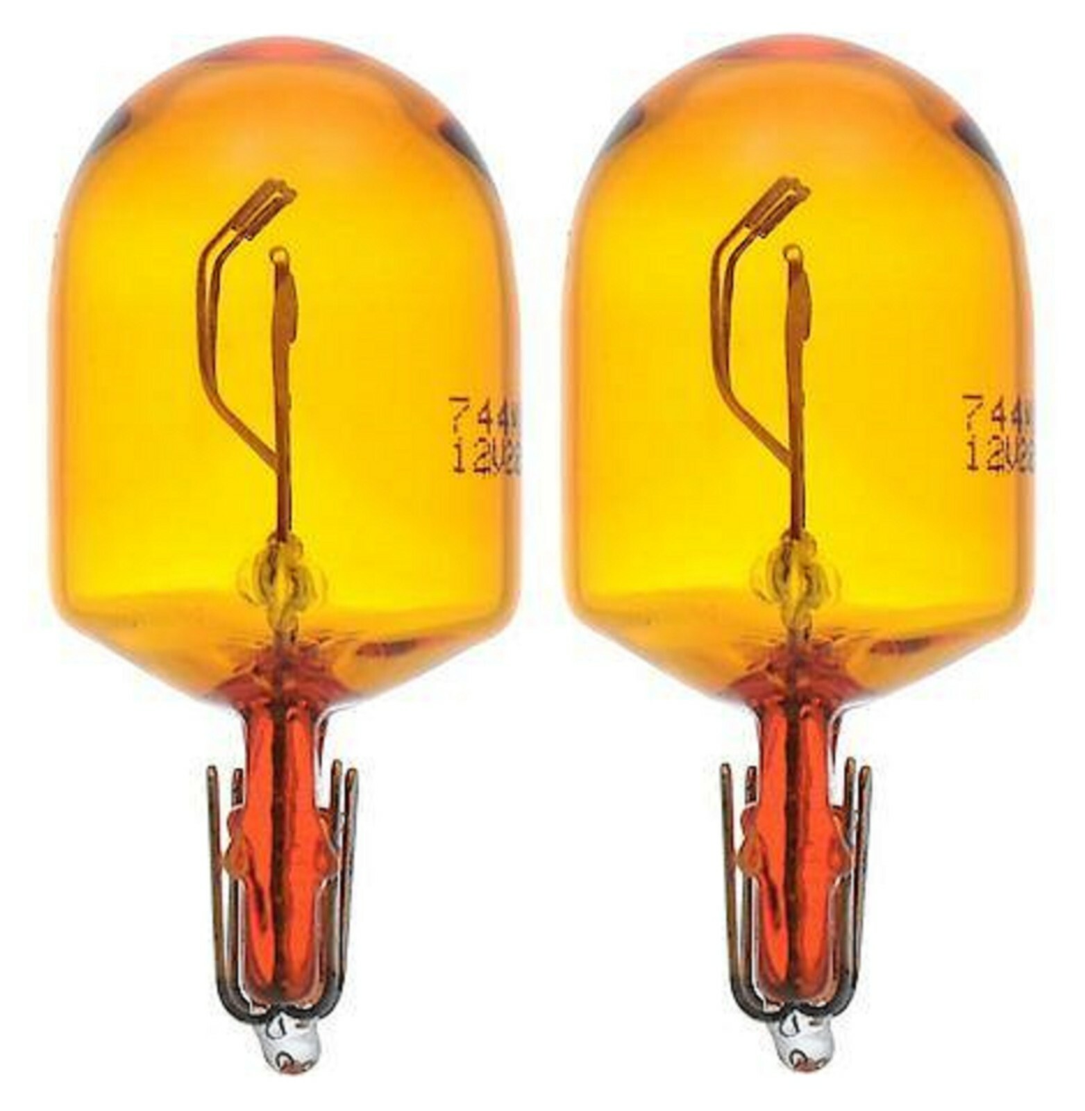 Philips Miniature 7444NA 28/8W Two Bulbs Front Turn Signal Light Replace Stock