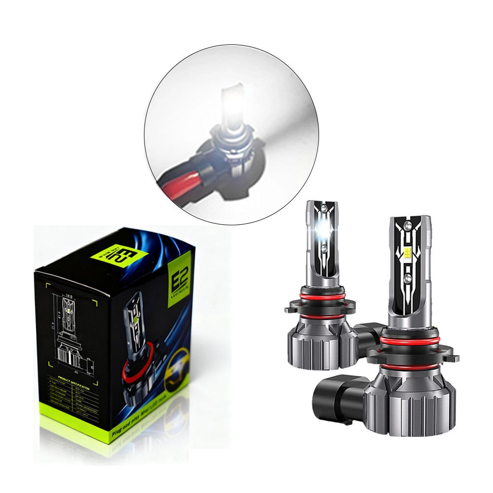 9006 LED Headlight Bulb Conversion Kit Low Beam White Super Bright 6500K 2PCS