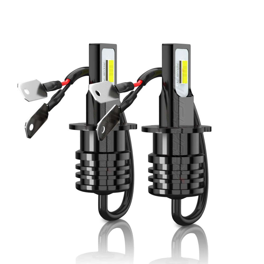 2Pcs H3 LED Fog Light Bulb Conversion Kit Super Bright White DRL Lamp 6000K 200W