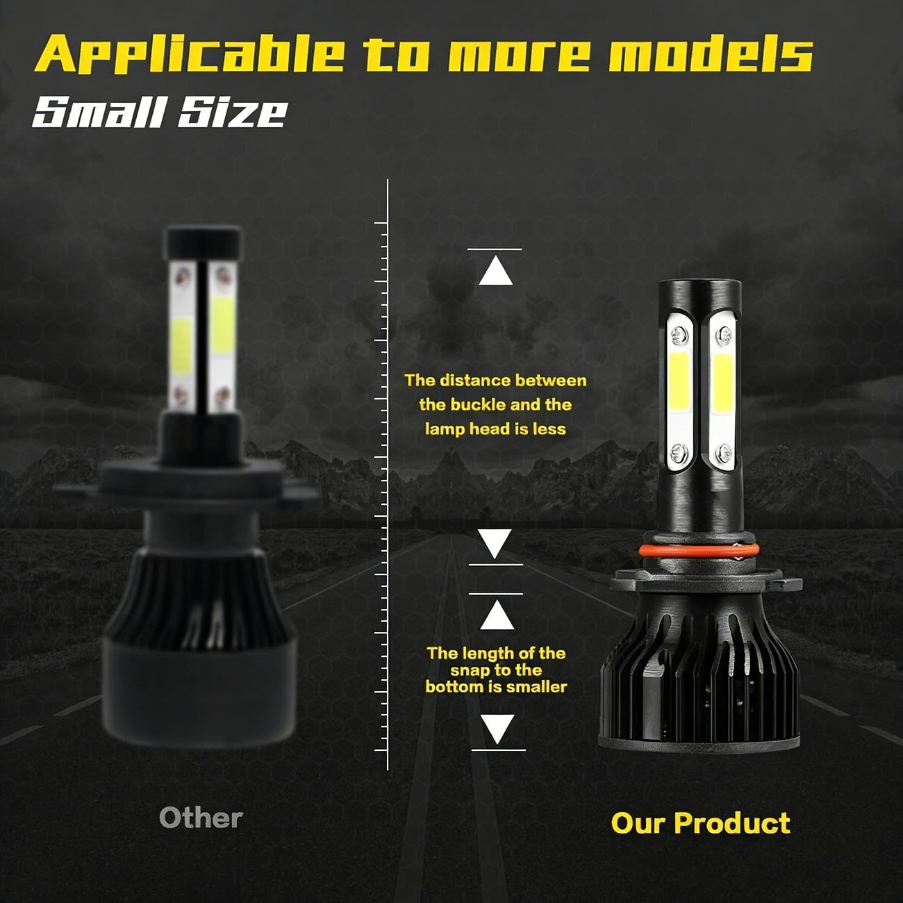 Combo 9005+H11 LED Headlight Super Bright Bulbs Kit White 720000LM High/Low Beam