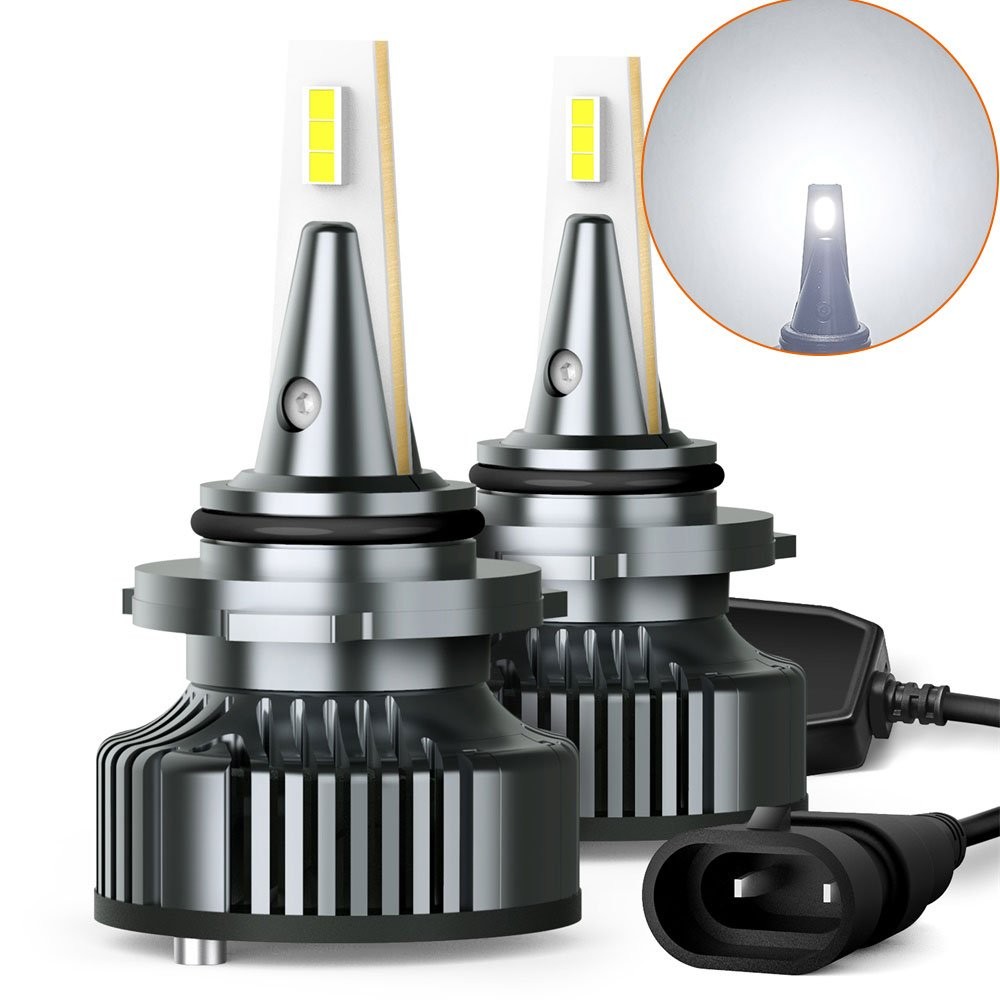 AUXITO 9006 LED HB4 Kit CSP Headlight Bulbs High Low Beam 6500K White High Power