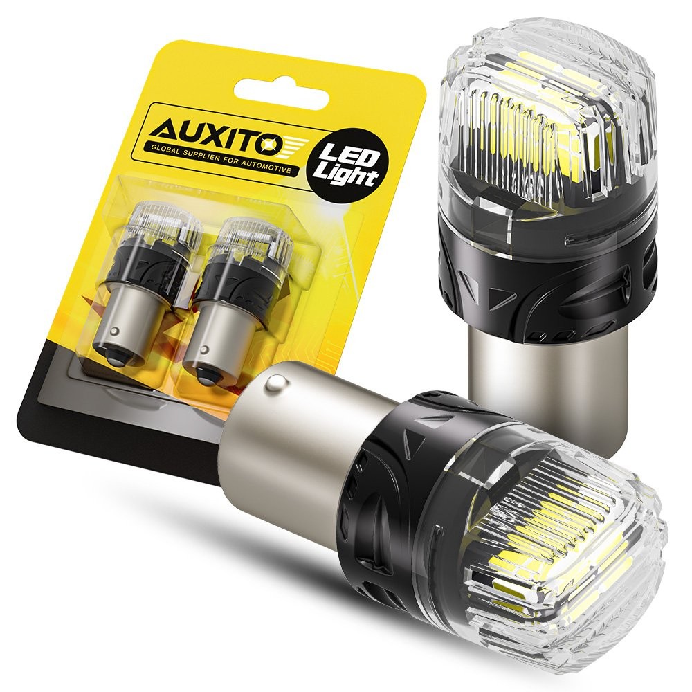Auxito 1156 7506 P21W LED Backup Reverse Bulbs 6500K Clear White 300% Brighter