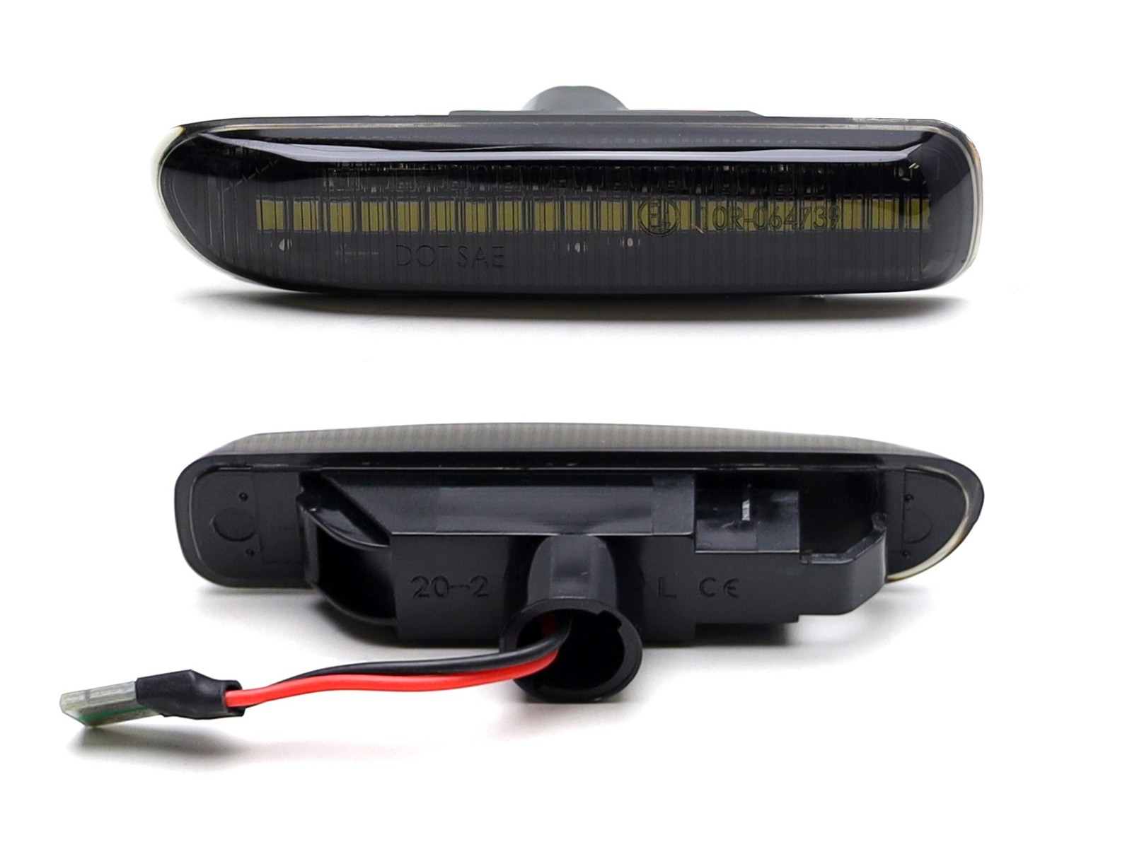 Smoke Lens White LED Sequential Side Marker Lights For BMW E46 99-01 3 Series 4D