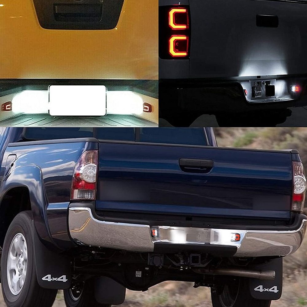 For Nissan Frontier Armada Xterra Titan White LED Red License Plate Light Lamp X