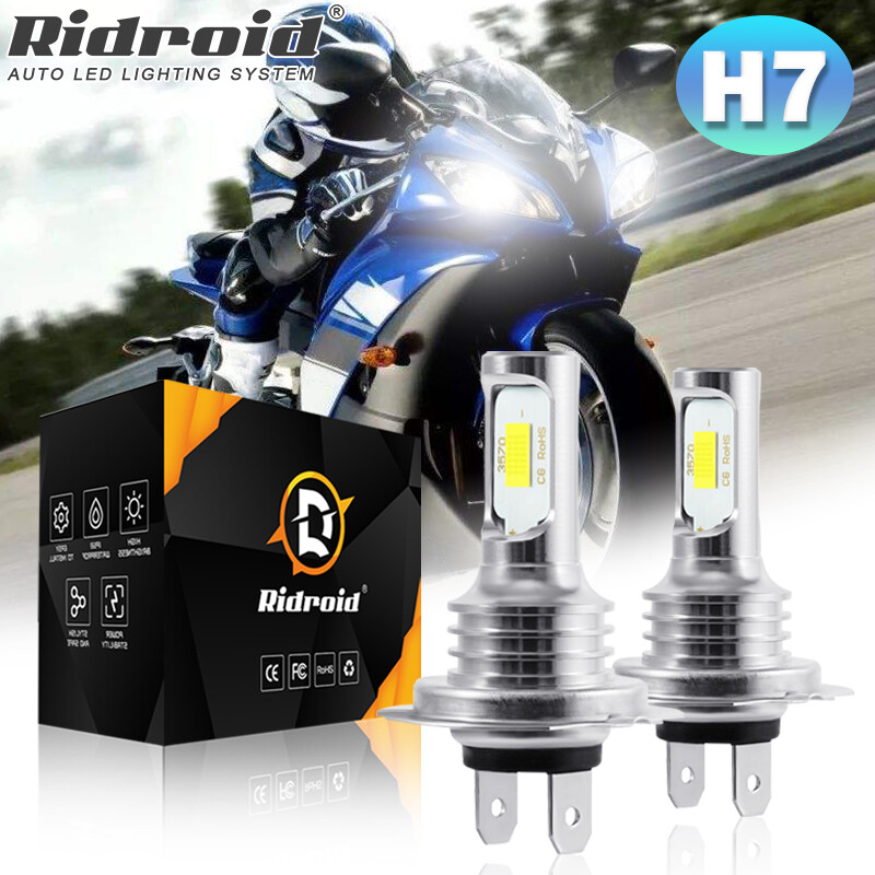 For Yamaha YZF-R6 2003-09 YZF-R1 2009-11 – 2x LED Headlight H7 Bulbs White 6000K