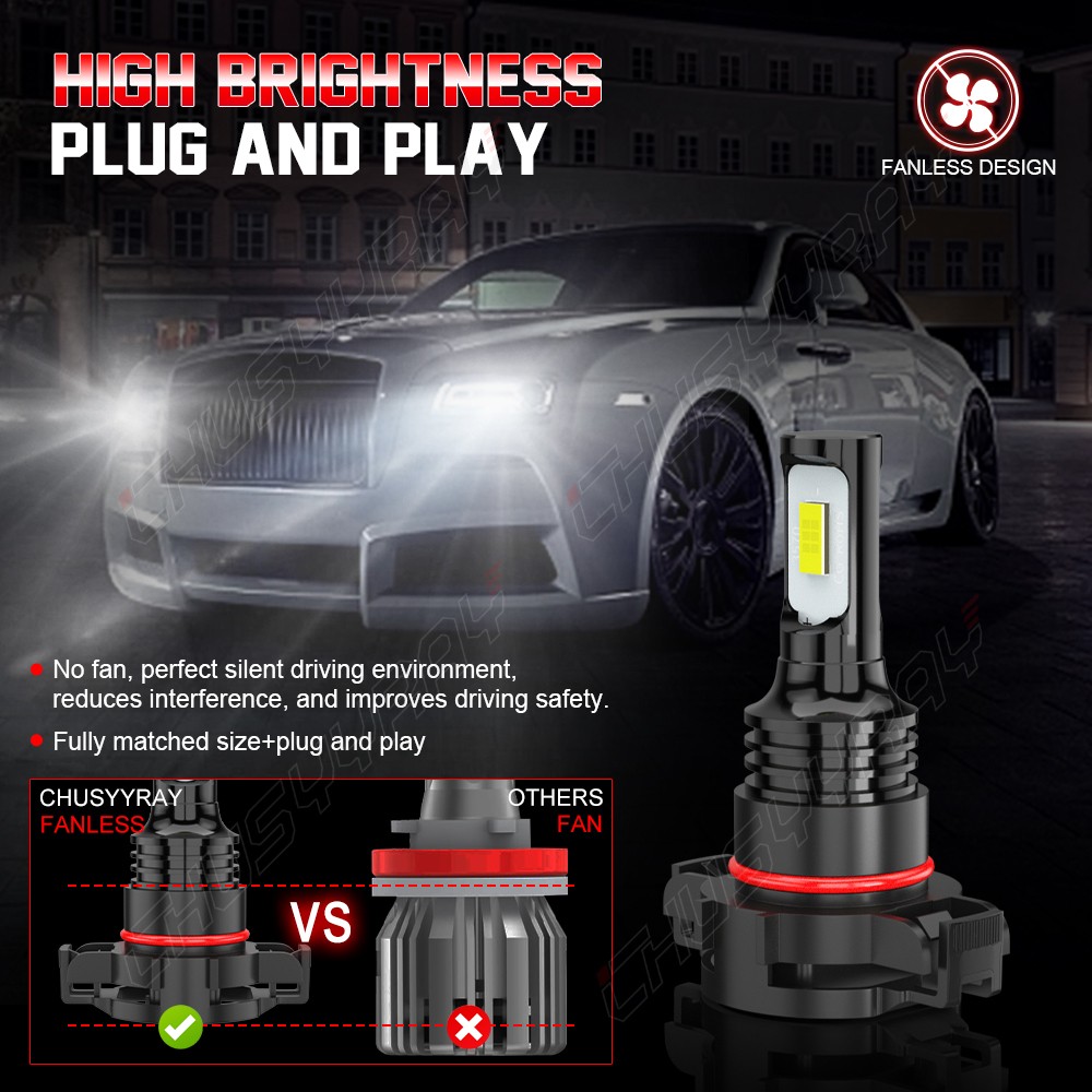 16000LM LED Headlight Fog Light Bulbs For Chevy Silverado 1500 2500 HD 2007-2019