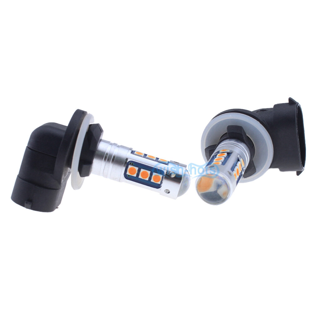 Amber 881 889 H27W/2 LED Fog Light Bulb Lamp 1600LM for Hyundai Elantra Accent