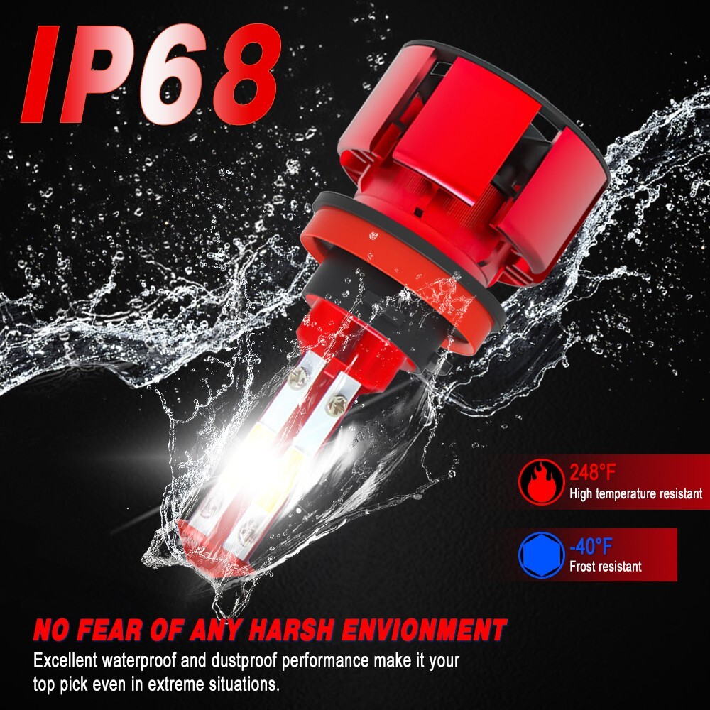 20x 4SIDE H11 H8 H9 LED Headlight Fog Lights Kit Bulbs 6000K High/Low Beam Lamp