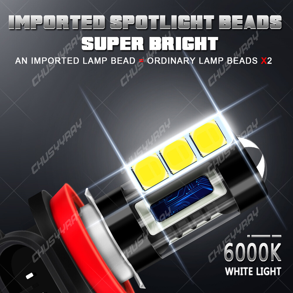 For 2009-2014 Hyundai Genesis 6x LED Headlight High/Low Beam+Fog Light Bulbs Kit