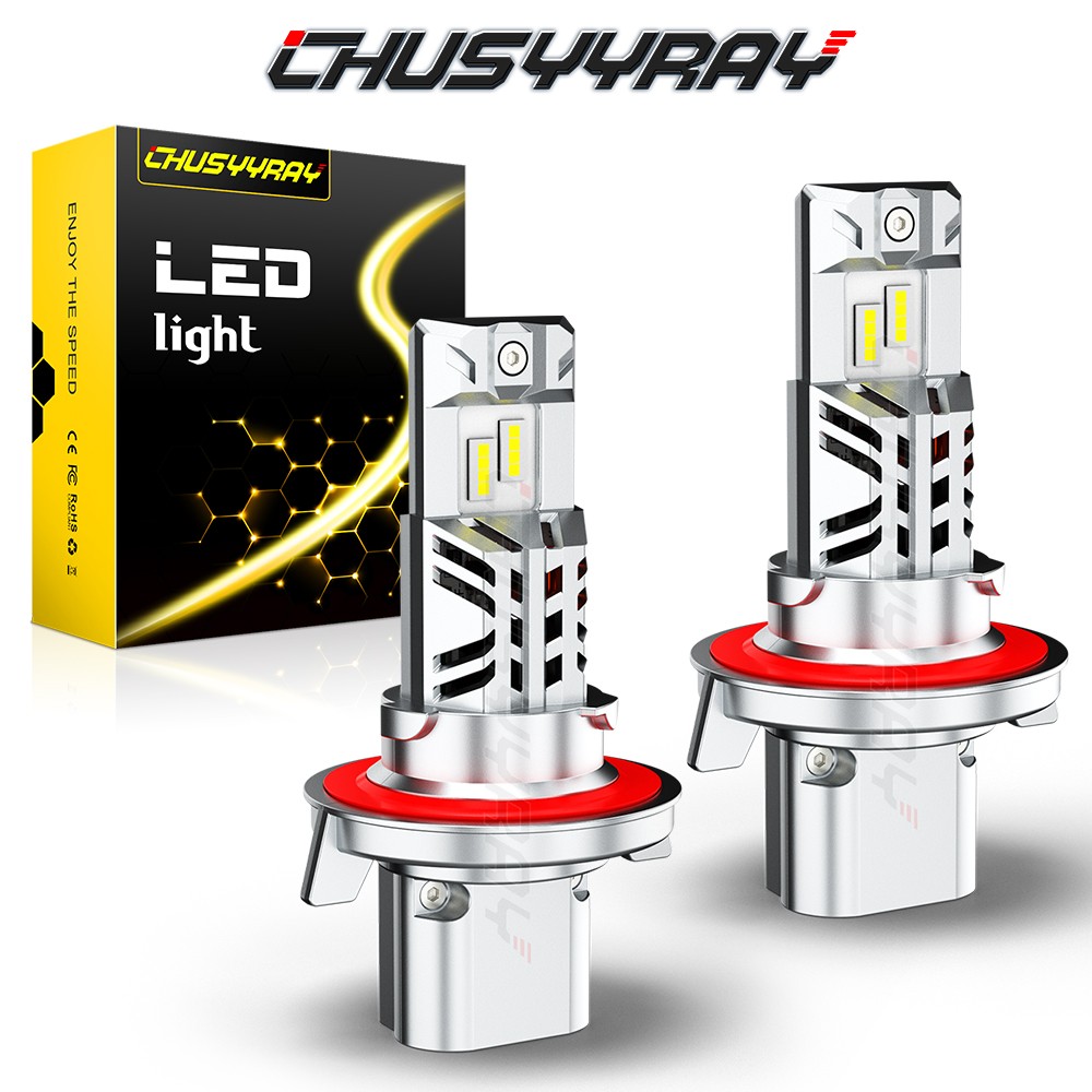 2Pcs H13 9008 LED Headlight Bulb 1:1 Size for GMC Yukon 2010 2011 2012-2014
