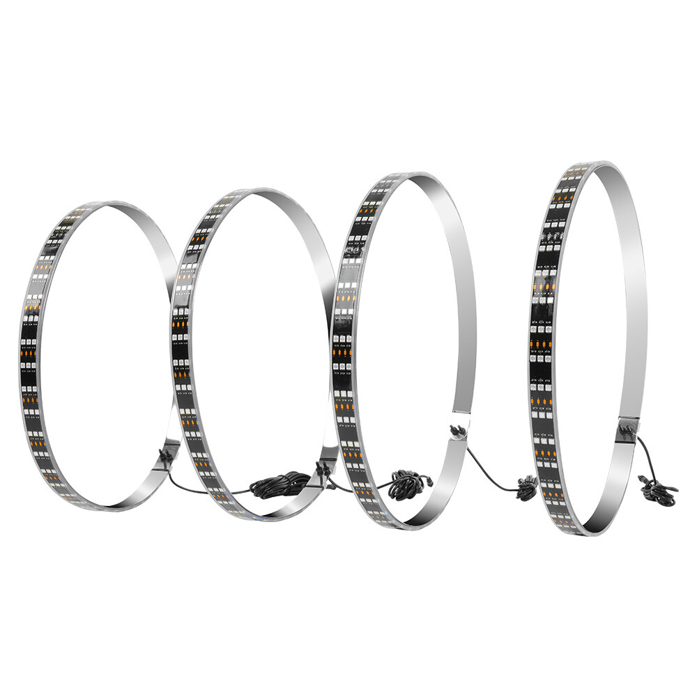 4PCS 15“ RGB LED Wheel Ring Lights Car Rim Lights For Toyota Camry XSE / TRD