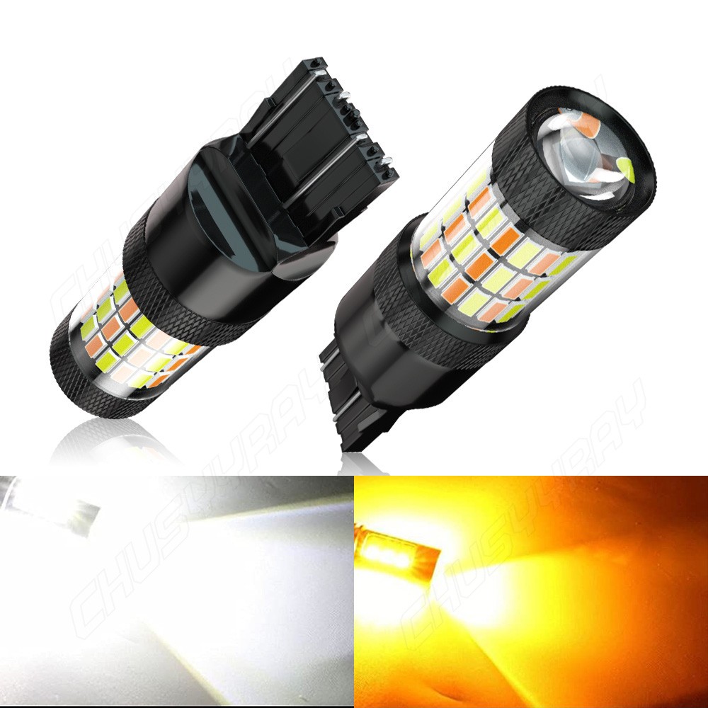 LED Front Rear Turn Light Signal Blinker Bulbs 7441 7440 Amber Error Free