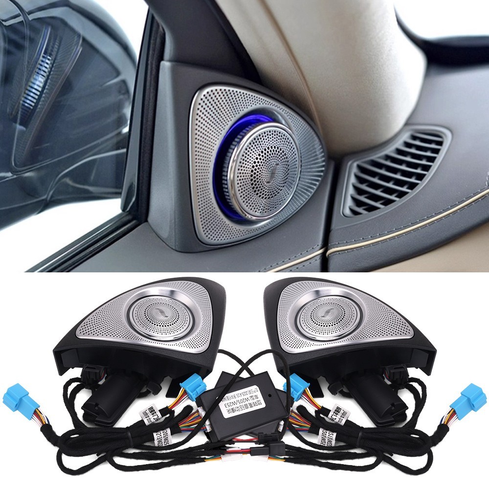 64 Colors 3D Rotating Speaker Tweeter For Mercedes-Benz C-Class W205 2019-2021