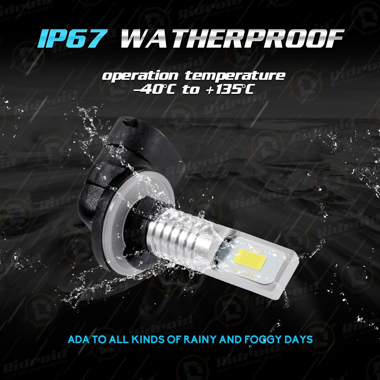 Pair 881 LED Fog Light Driving Bulbs 862 886 889 894 896 898 Xenon White 6000K