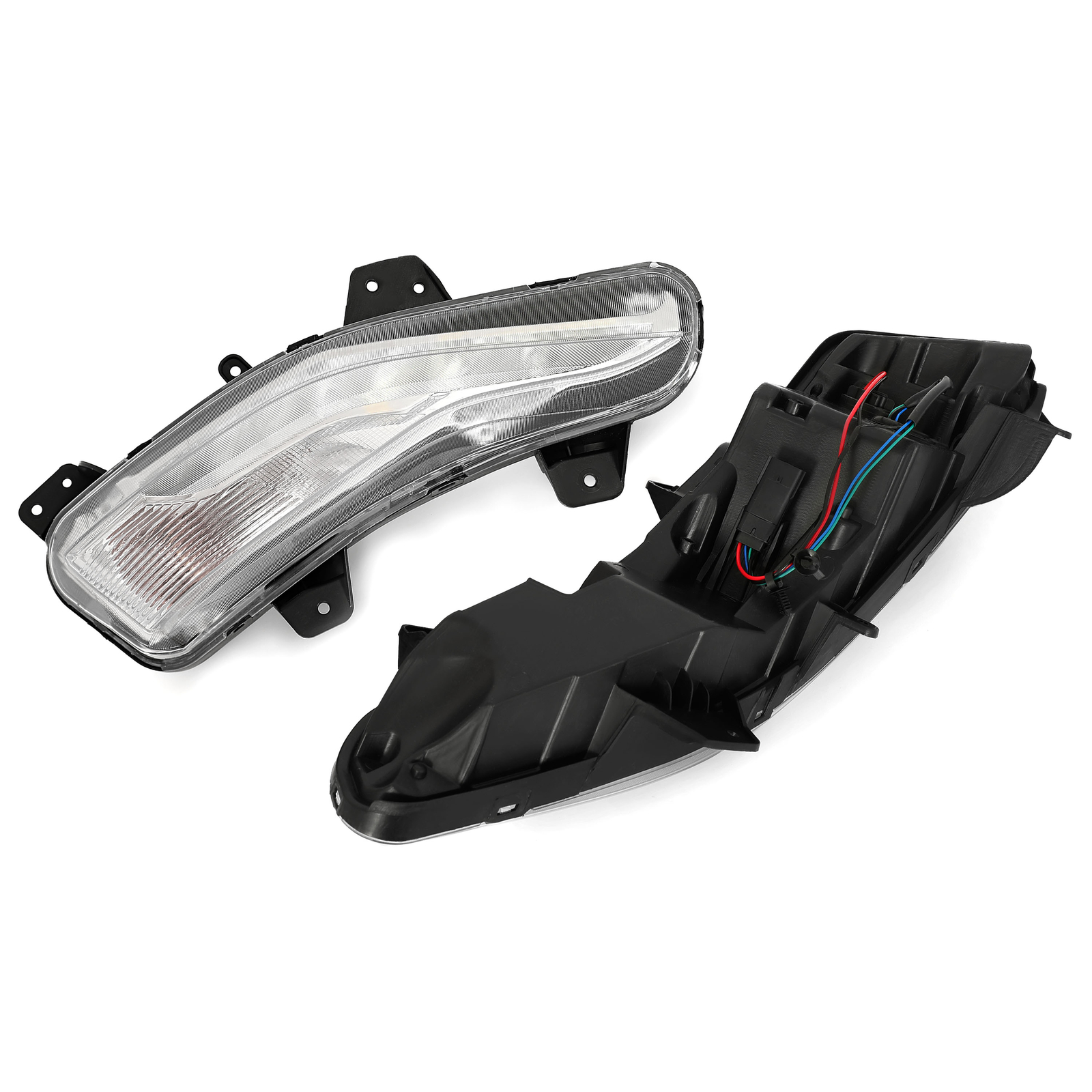 Pair LED Daytime Running Lights Fog Lamp Turn Signal For Chevy Malibu 2019-2023