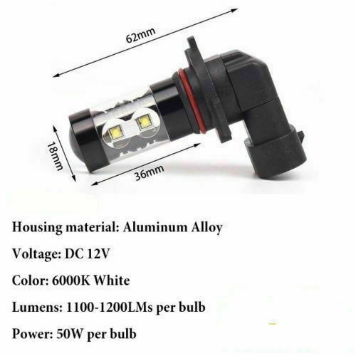 6000K LED Headlight Fog Light Bulbs For 2006 2007 08 Dodge Ram 1500 2500 3500 4X