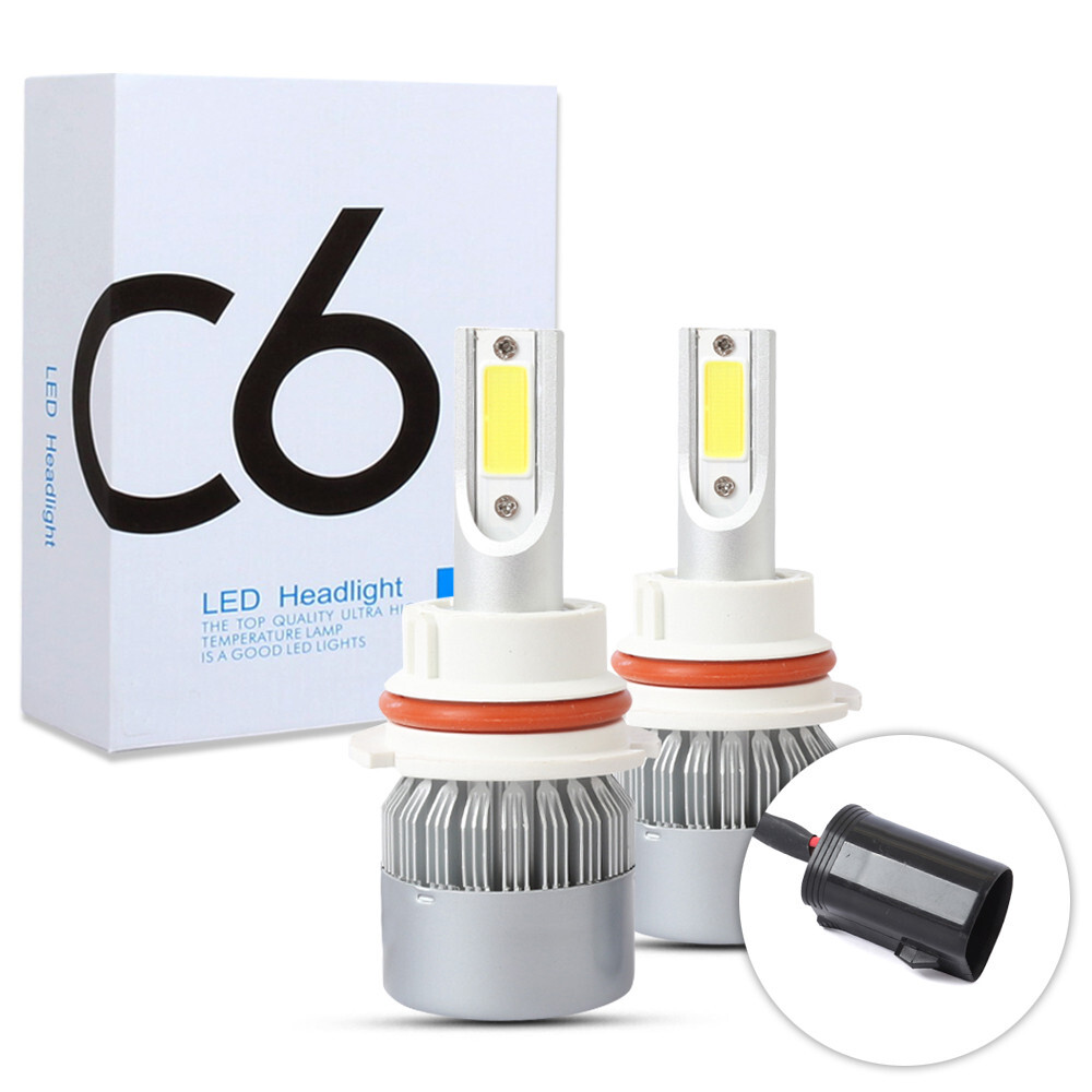 9004 HB1 LED Headlight Kit 2200W 330000LM High Low Dual Beam Bulbs 6500K White
