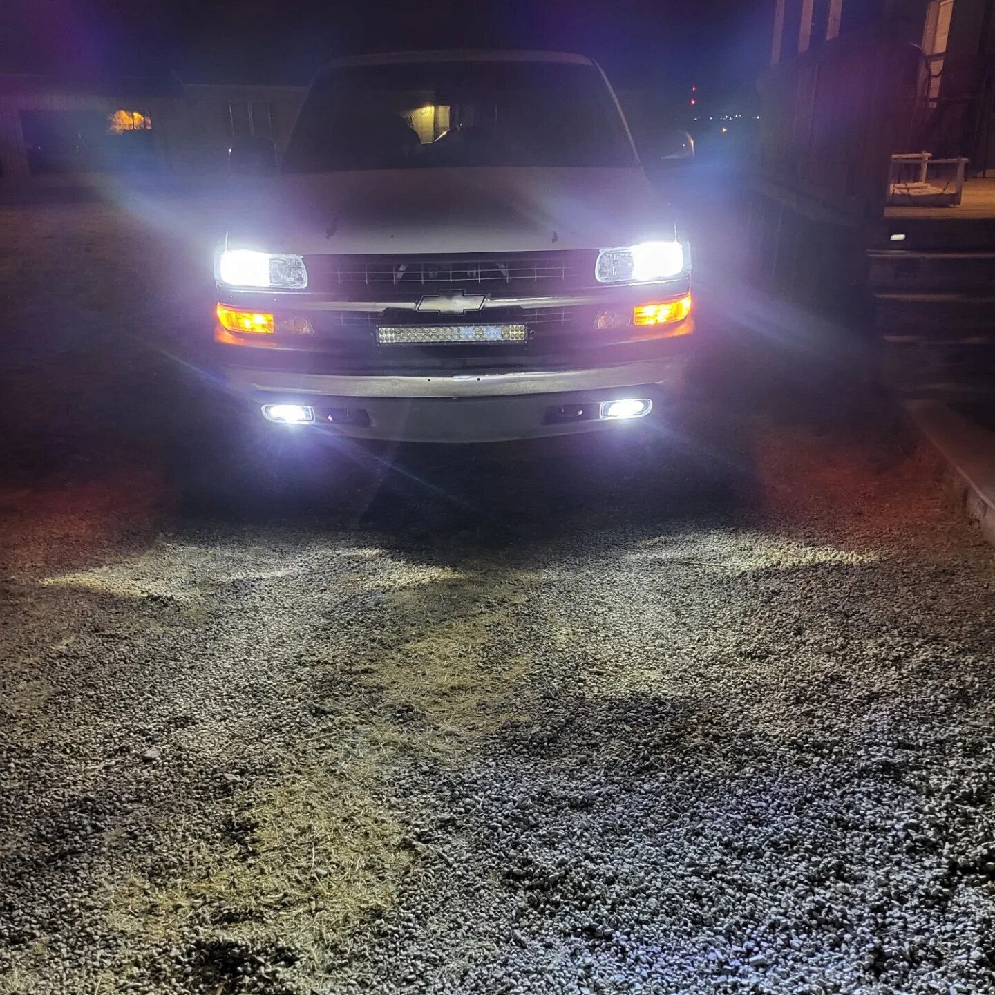 AUXBEAM LED Fog Lights Lamps For Chevy Silverado 1500 2500 1999-2002 3500 01-02
