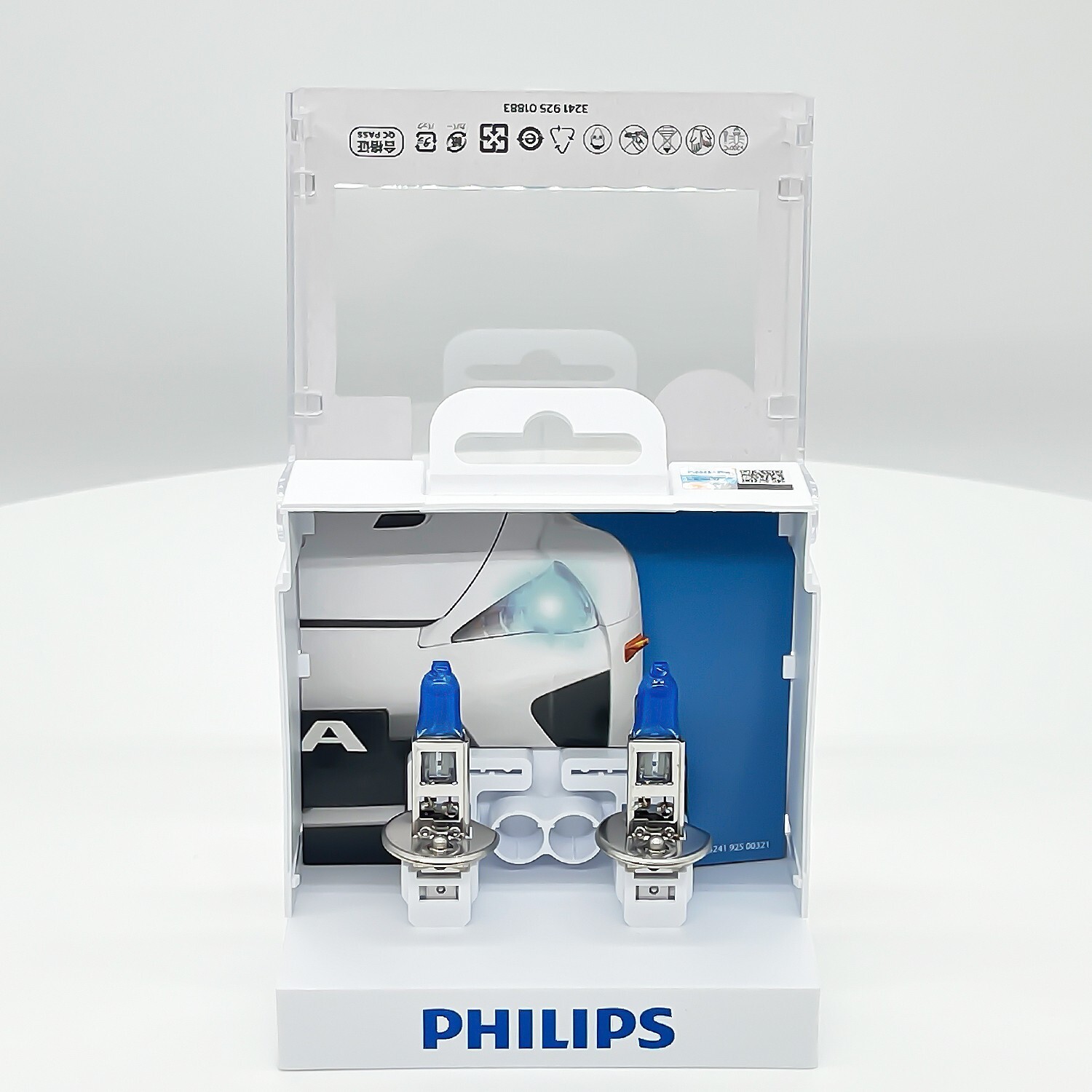 Philips H1 DiamondVision Headlight Halogen Bulbs | 12258DV | Pack of 2