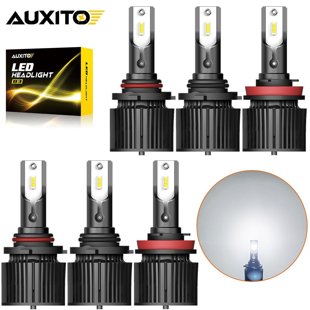 6* Combo 9005+9006+H11 LED Headlight and Fog Light Bulbs Kit High&Low Beam Whit