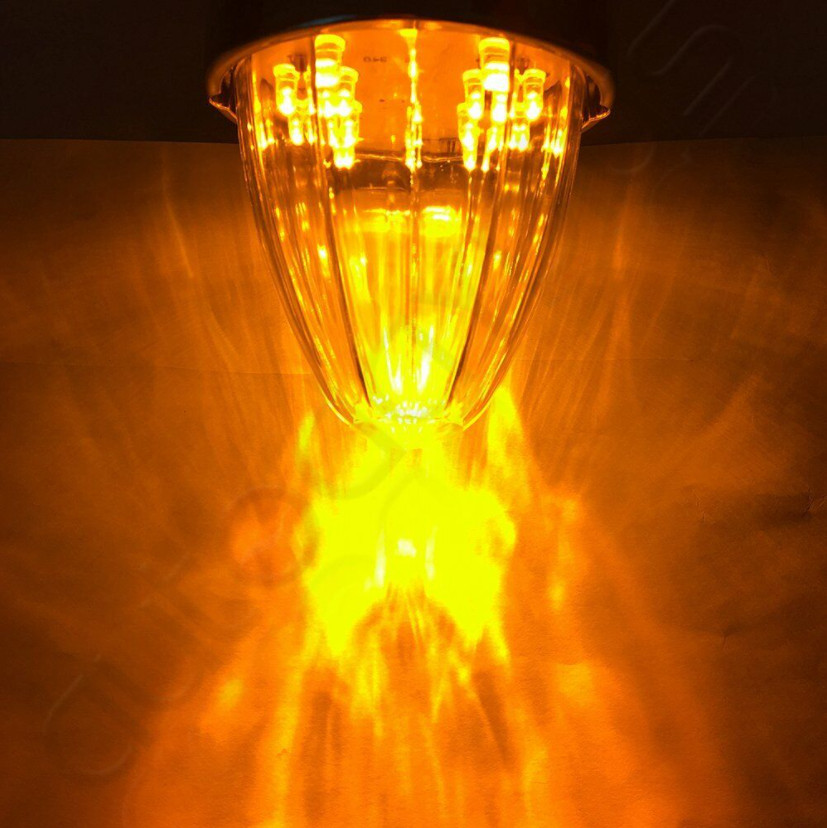 5x Clear/Amber 17 LED Torpedo Cab Marker Roof Light For Peterbilt Kenworth Mack
