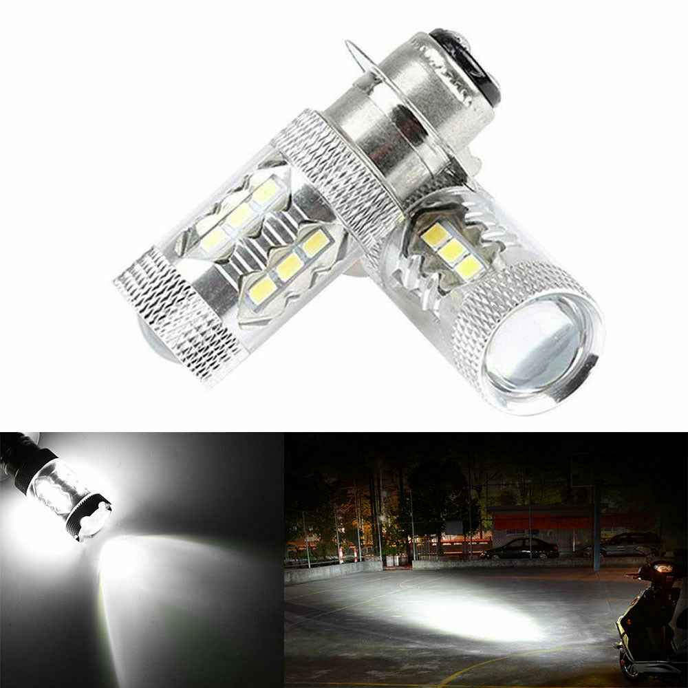 2x H6 LED Headlight Bulbs 6000K White For Yamaha YFZ450R Rhino 700 Raptor YFM660