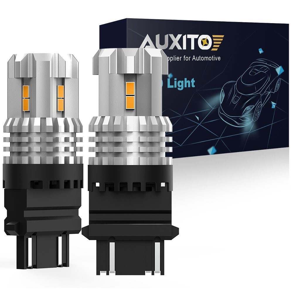 2-20 3157 Amber LED Turn Signal DRL Parking Light Bulb Blinker 3020SMD 3156 4157